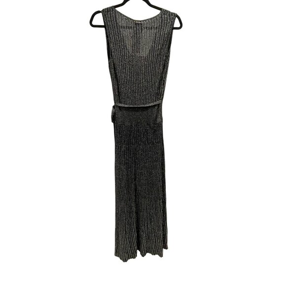 Liu Jo $390 Shimmery Knit Wrap Maxi Dress Tie Waist XS - Picture 6 of 8